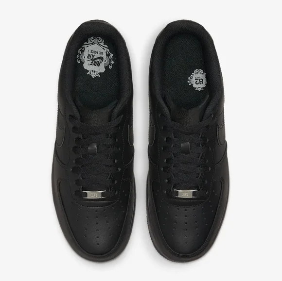 Nike Air Force 1s Black Men's Sneakers - Picture 3 of 11
